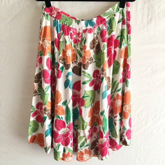 Vintage Floral Button Front Skirt Cottagecore - Picture 3 of 12